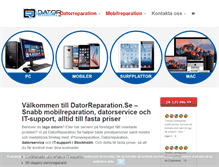 Tablet Screenshot of datorreparation.se